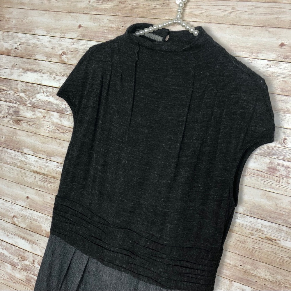 Zara Basics Mockneck Color Block Dress, Sz XL